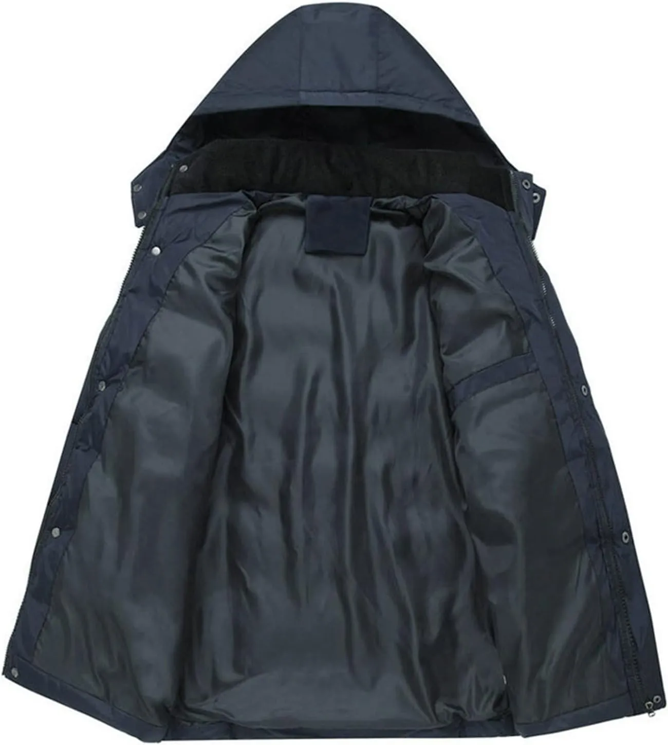 Fashion Men Jacket Coats Thicken Warm Winter Jackets Casual Men Parka Hooded Outwear Cotton-Padded Jacket Coat