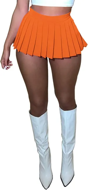 FEOYA Pleated Mini Skirts for Women High Waist Y2K Skirt Short Tennis Skirt A Line Skater Skirts