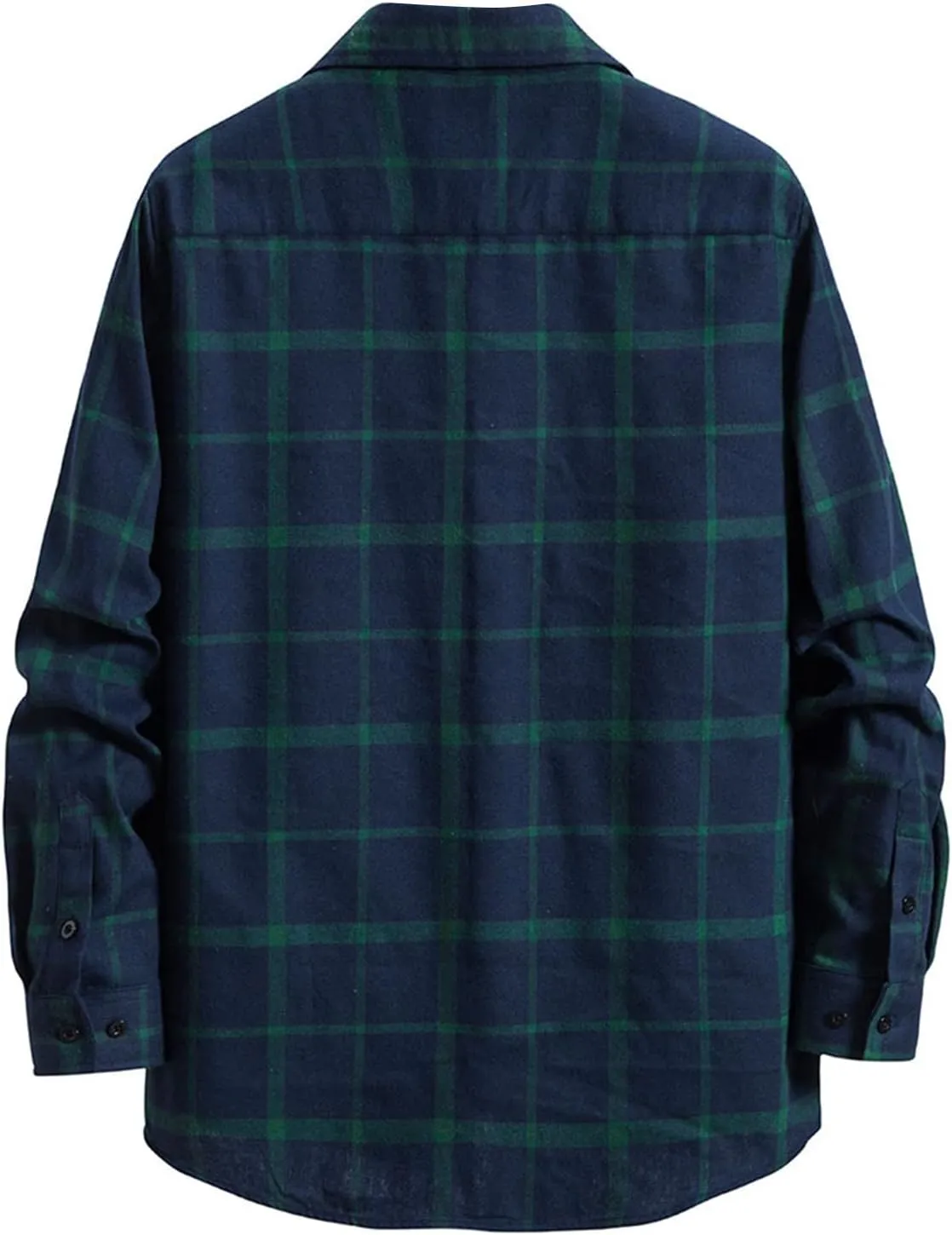Flannel Thermal Lined Shirt Jacket for Men Shirt with Pocket Button-Down Shirt Jacket with Hood Hooded Shacket Jacket