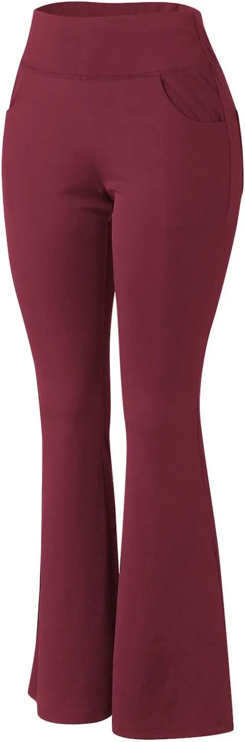 Flare Leggings for Women Short Length 25 Wide Trousers Straight Leg Pilates High Bootcut Yoga Pants for Women