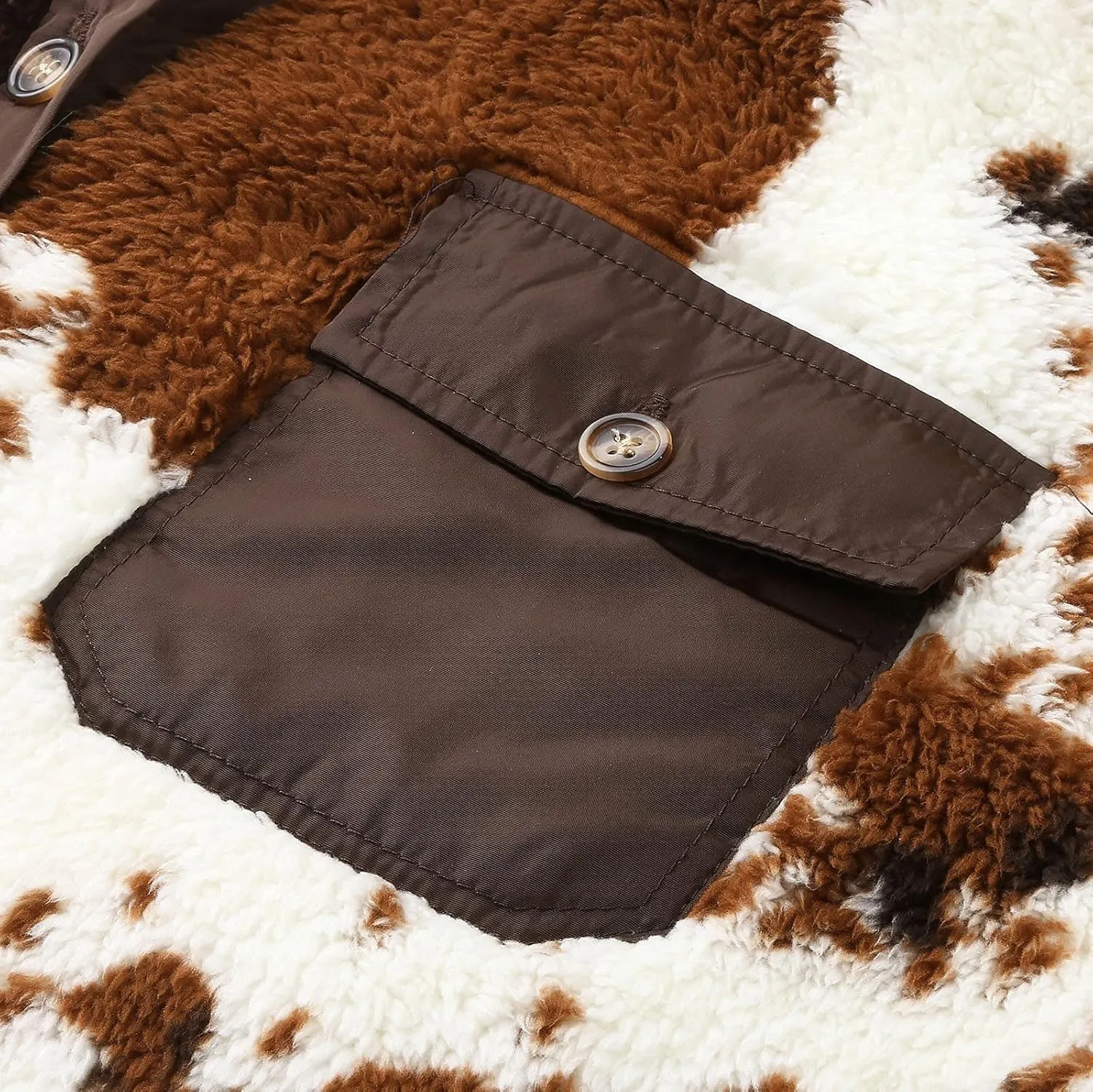 Fleece Jacket Men, Men's Sherpa Fleece Lined Cargo Jackets Button Down Casual Military Winter Thick Warm Coats