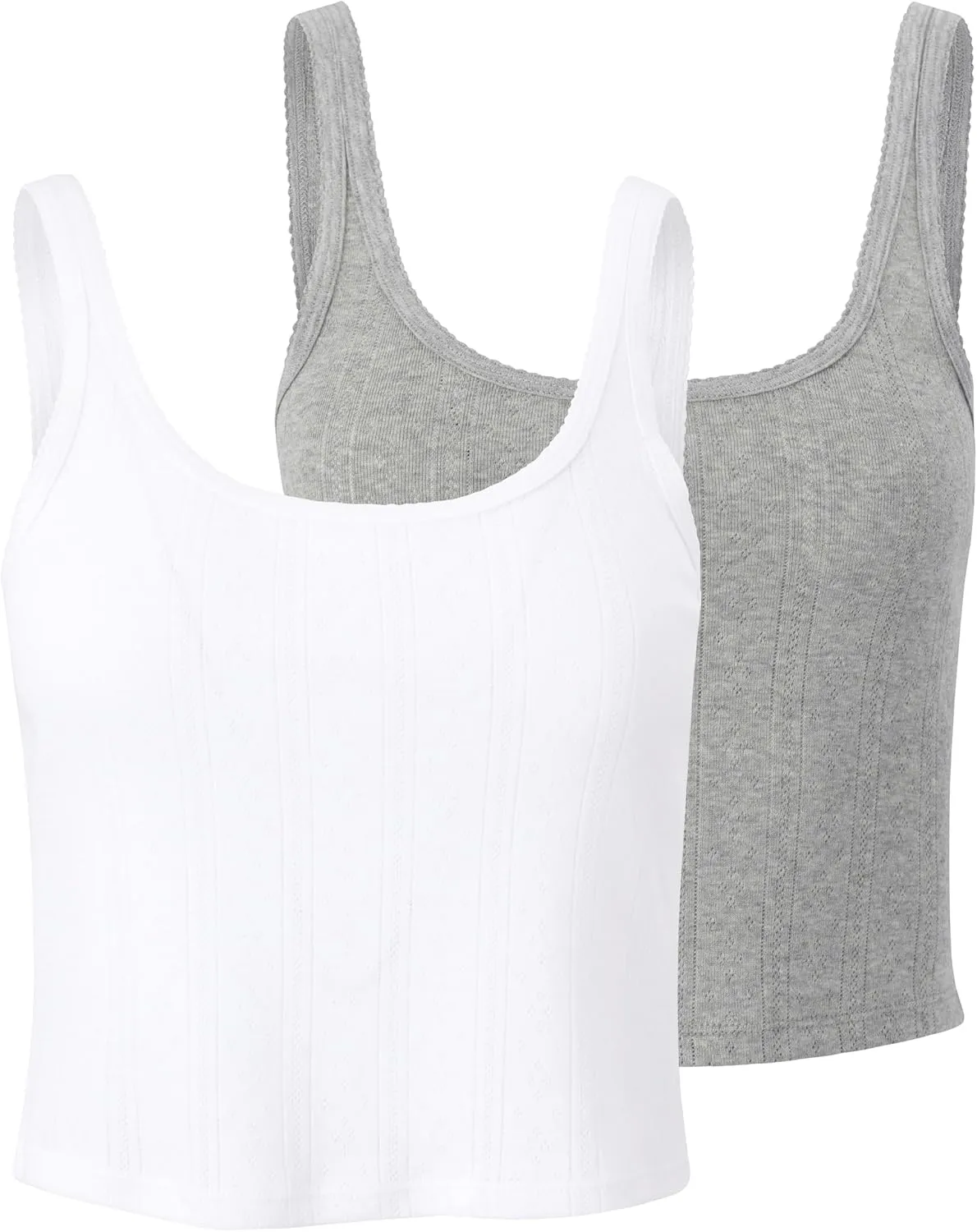 Florence By Mills Women's Cozy Crush Easy Tank, 2 Pack