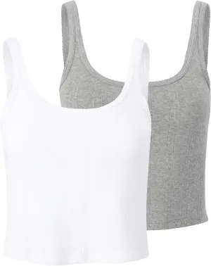 Florence By Mills Women's Cozy Crush Easy Tank, 2 Pack