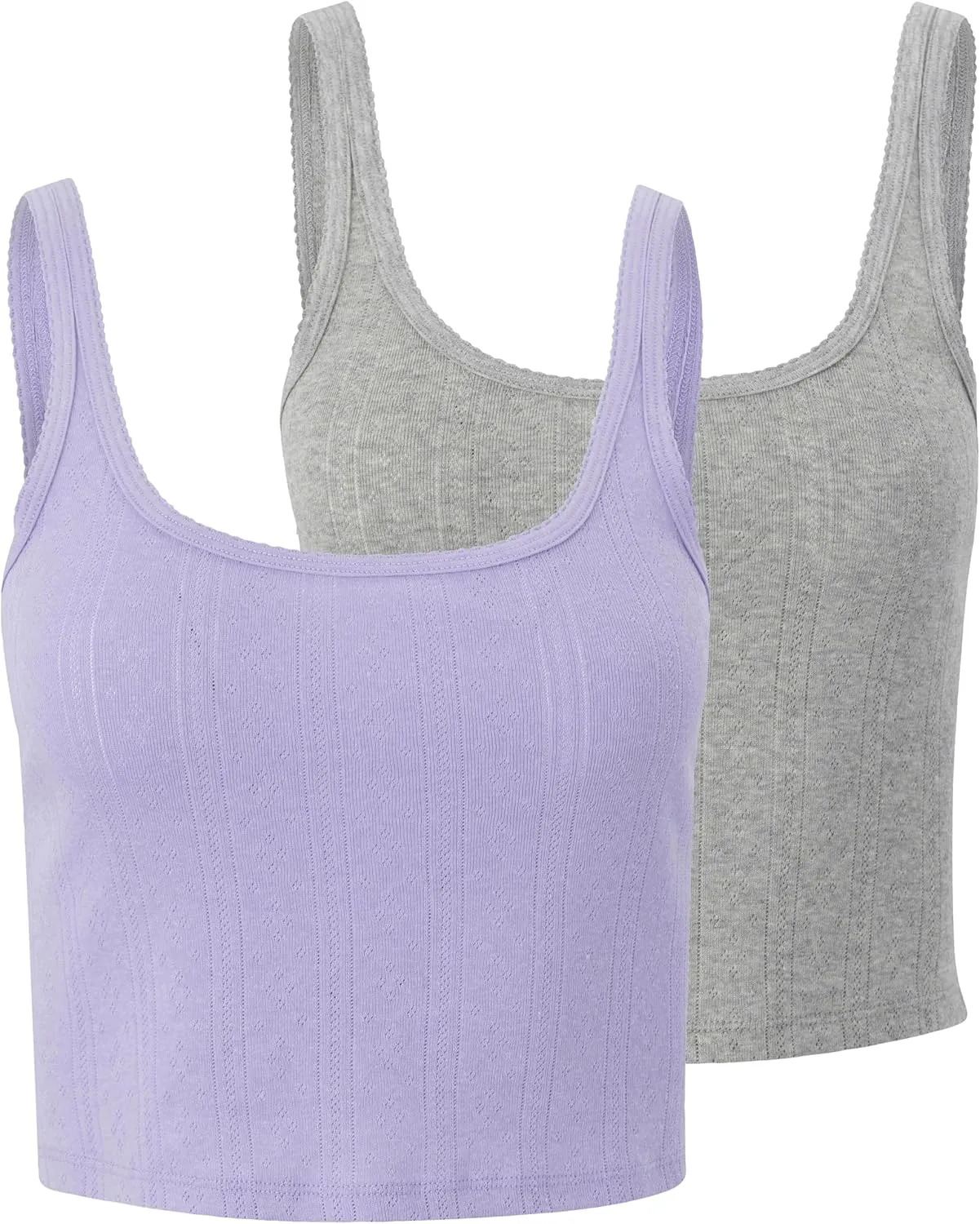 Florence By Mills Women's Cozy Crush Easy Tank, 2 Pack