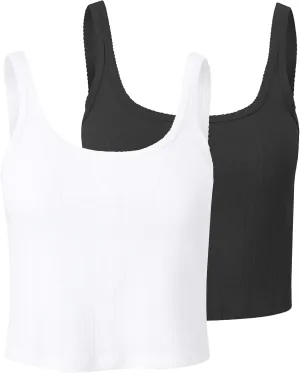 Florence By Mills Women's Cozy Crush Easy Tank, 2 Pack