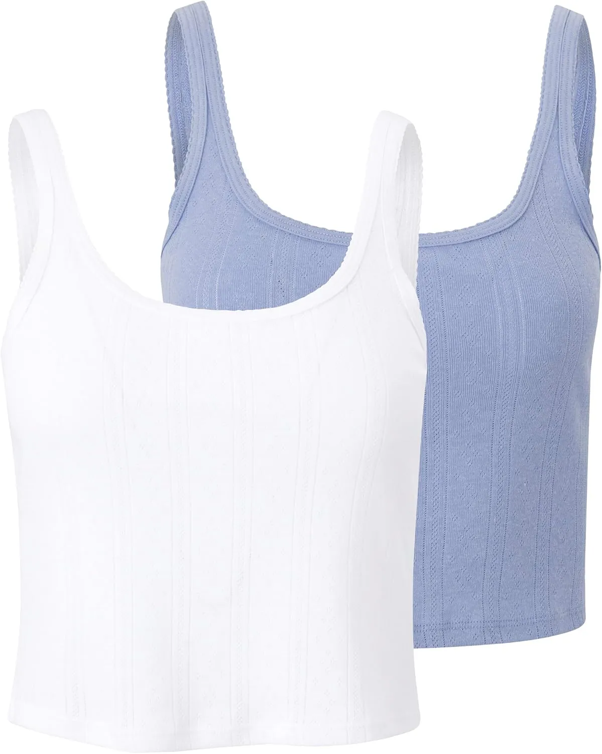 Florence By Mills Women's Cozy Crush Easy Tank, 2 Pack