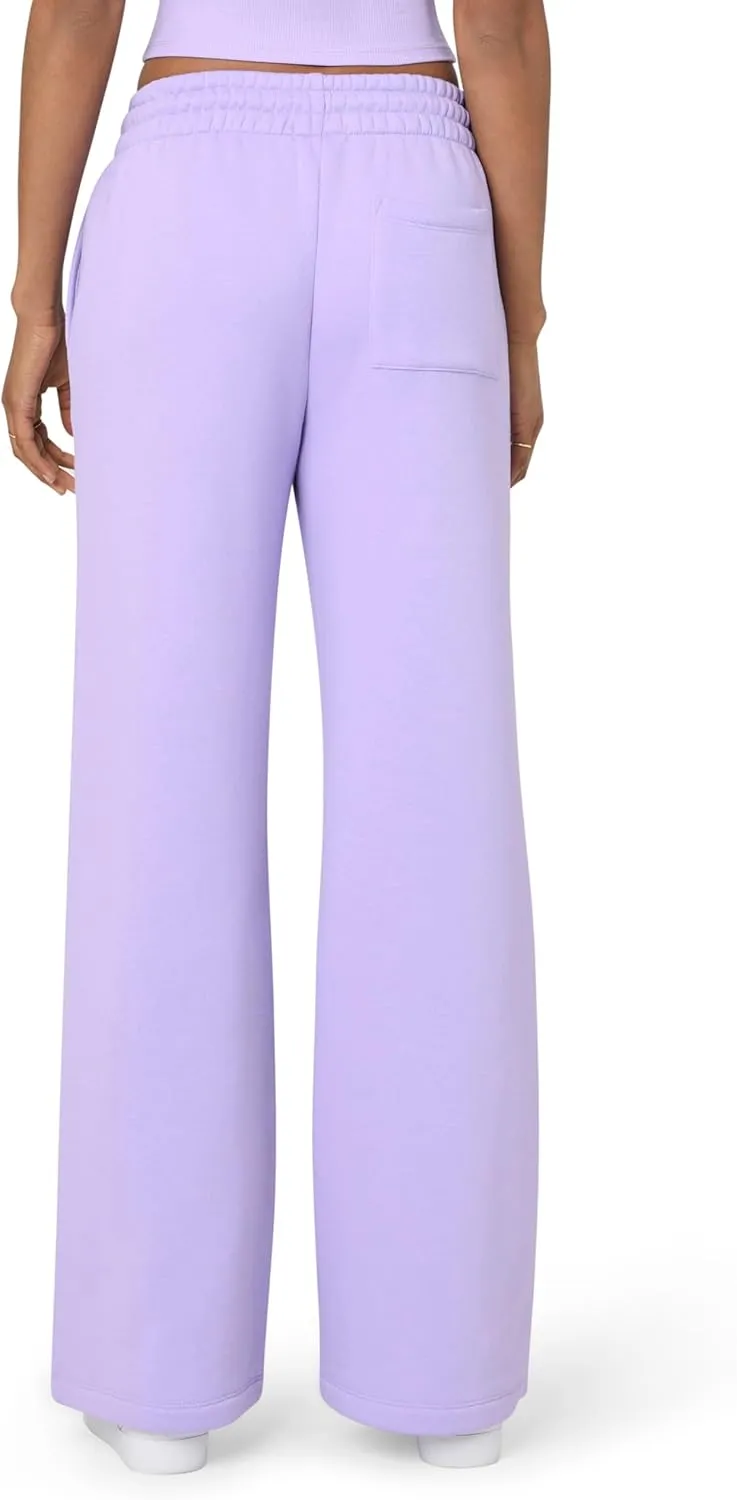florence by mills Women's Cozy Crush Wide Leg Sweatpant