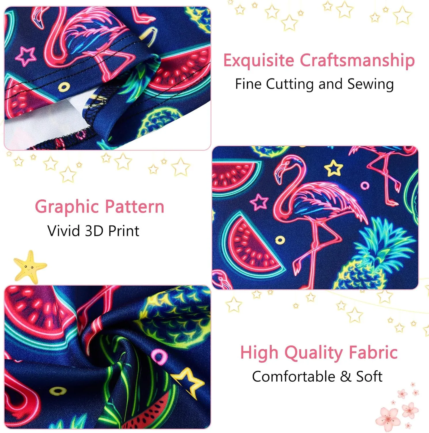 Funnycokid Mermaid Dress Girls Kids Summer Sleeveless Sundress Birthday Outfit Twirly Party Clothes 4-13 Years
