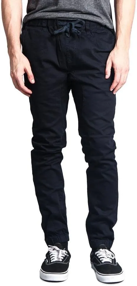 G-Style USA Mens Twill Skinny Jogger Pants