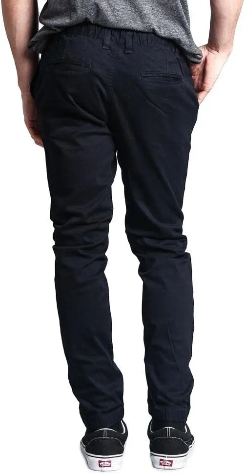 G-Style USA Mens Twill Skinny Jogger Pants