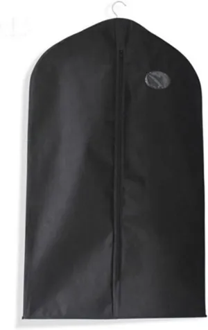 Garment Bags for Hanging Clothes, Suit Covers Bags Black Garment Bags Suit Bag with Clear Window for Men & Women Closet Storage Garment Protector