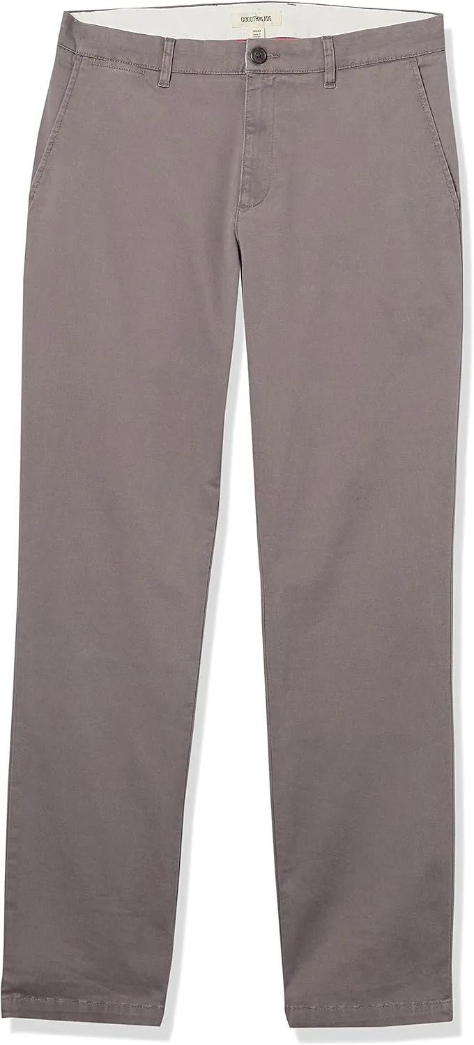 Goodthreads Men's Straight-Fit Washed Comfort Stretch Chino Pant