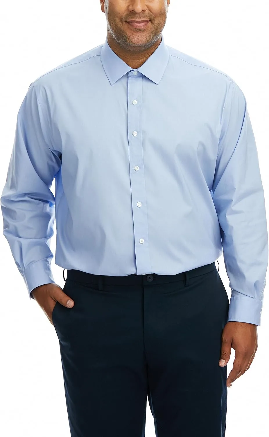 Haggar Premium Comfort Big&Tall Men's Button Down Dress Shirt