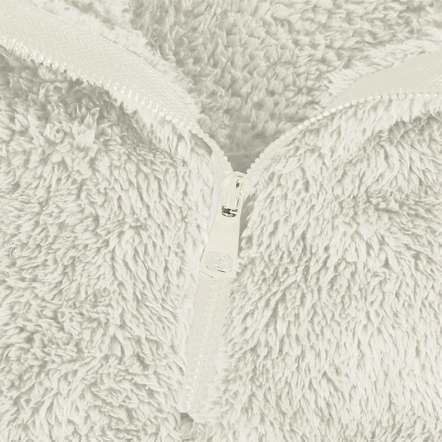 Half Zip Pullover Women Sherpa Fleece Oversized Hoodie Cute Fuzzy Cropped Sweatshirts with Pockets Pullover Sweaters