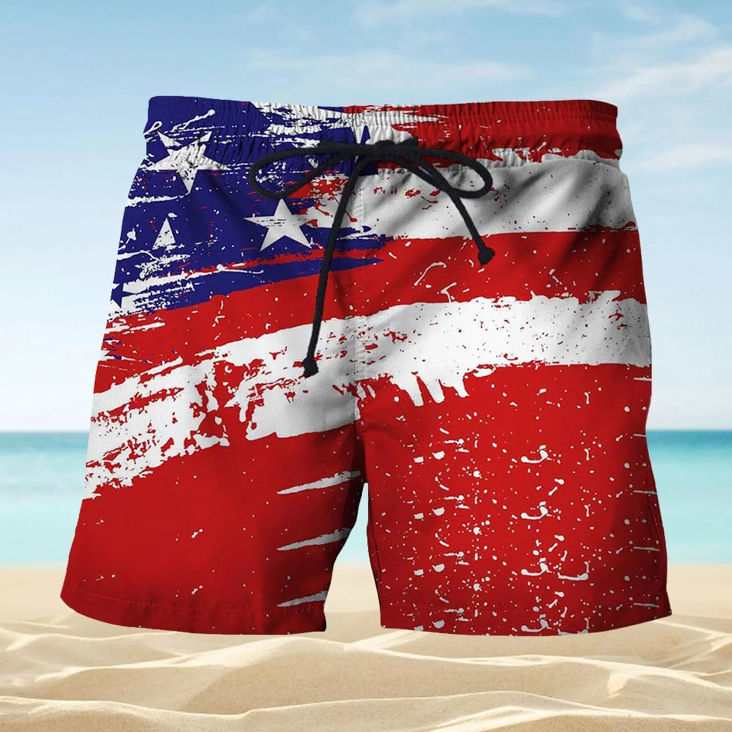 Halloween Swim Trunks Compression Shorts Men Men's Casual Pants Elastic Waist Athletic Shorts Men