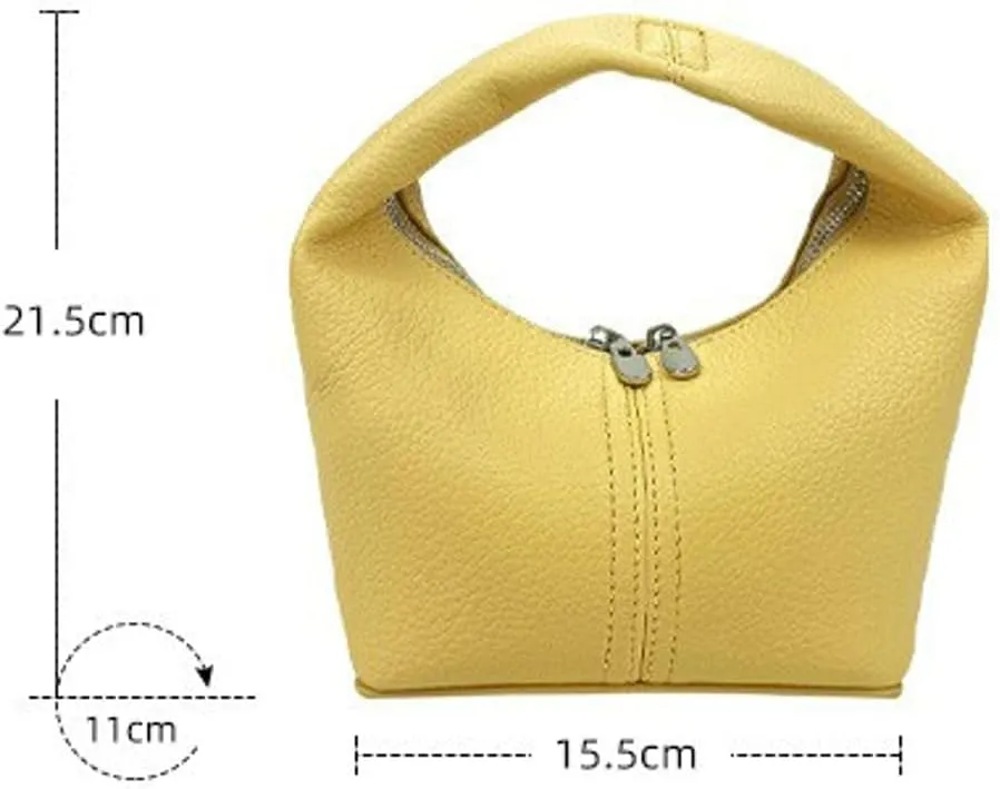 Handbag Slouchy Bags for Women PU Leather Handle Bag Soft Shoulder Top Handle Purses Handbags Travel Work