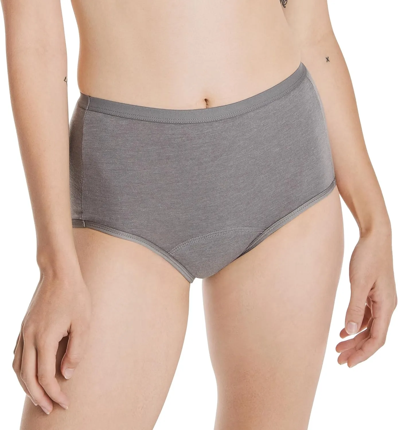 Hanes Women's Comfort, Period. Underwear, Moderate Leaks, Bikini, Boyshort Or Brief, 3-pack