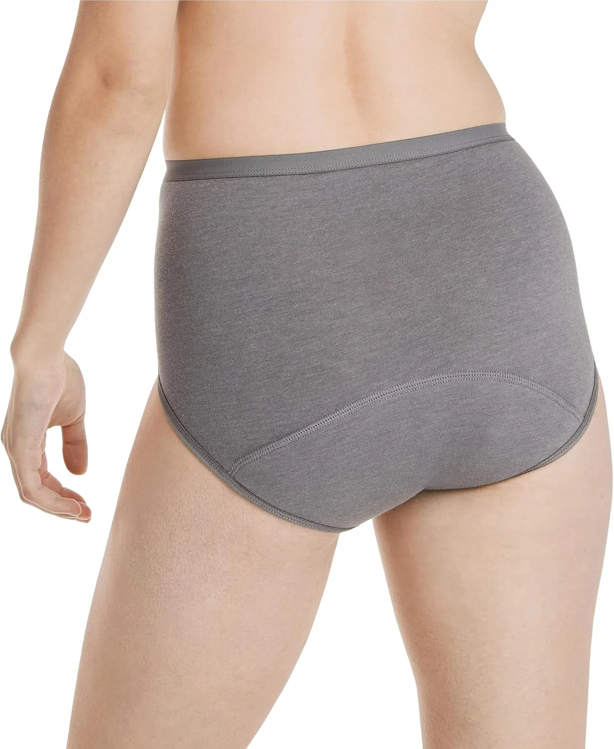 Hanes Women's Comfort, Period. Underwear, Moderate Leaks, Bikini, Boyshort Or Brief, 3-pack