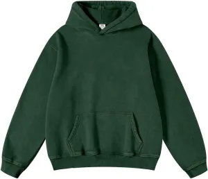 Hatant Oversized Hoodie Sweatshirts for Men Couples Heavyweight Hoodies Pullover Vintage Mens Acid Wash Sweaters Clothes 2025