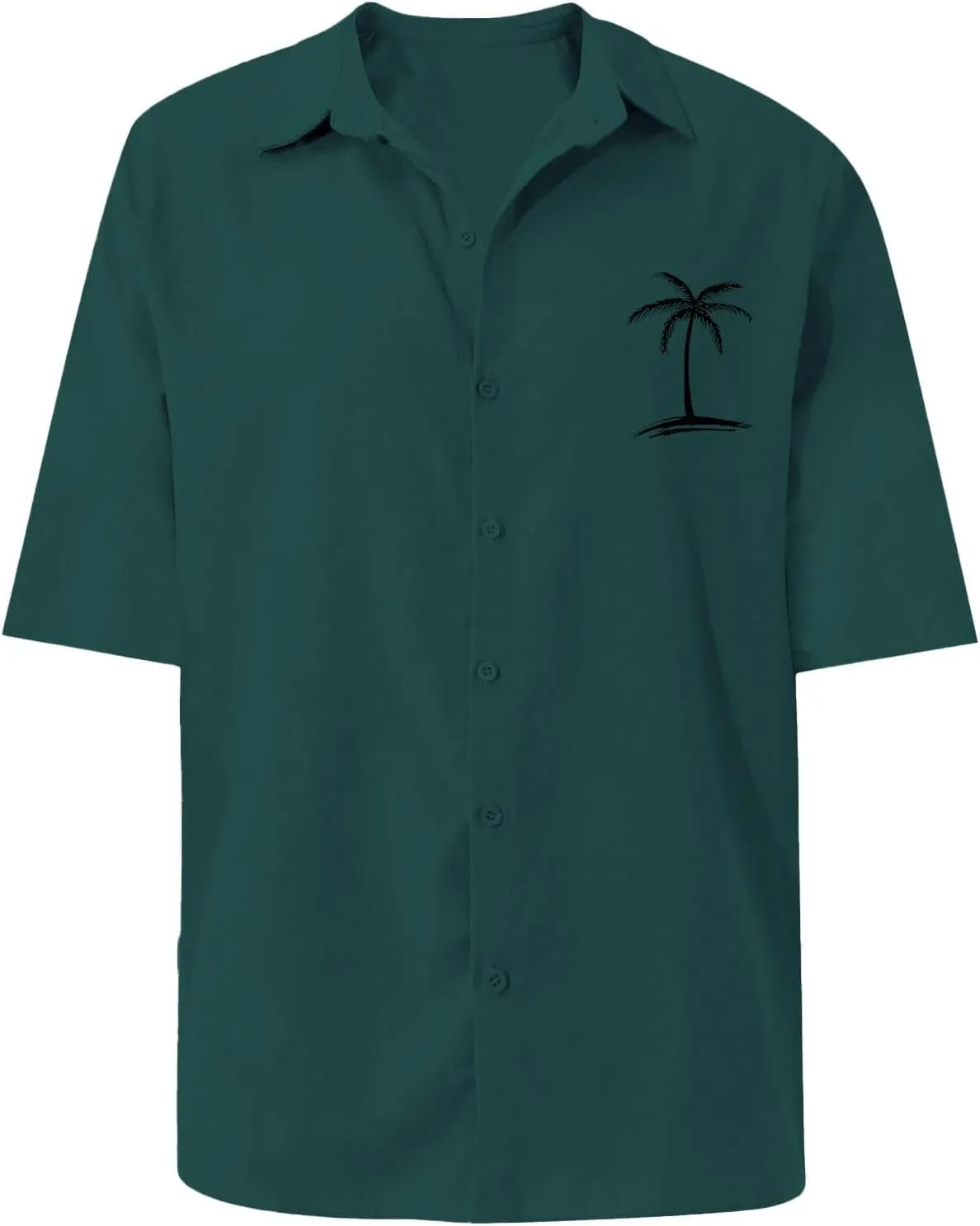 Hawaiian Shirts for Men Shirt with Men's Beach Summer Shirt Beach Tropical Button Up Shirts Mens Floral Shirt Floral