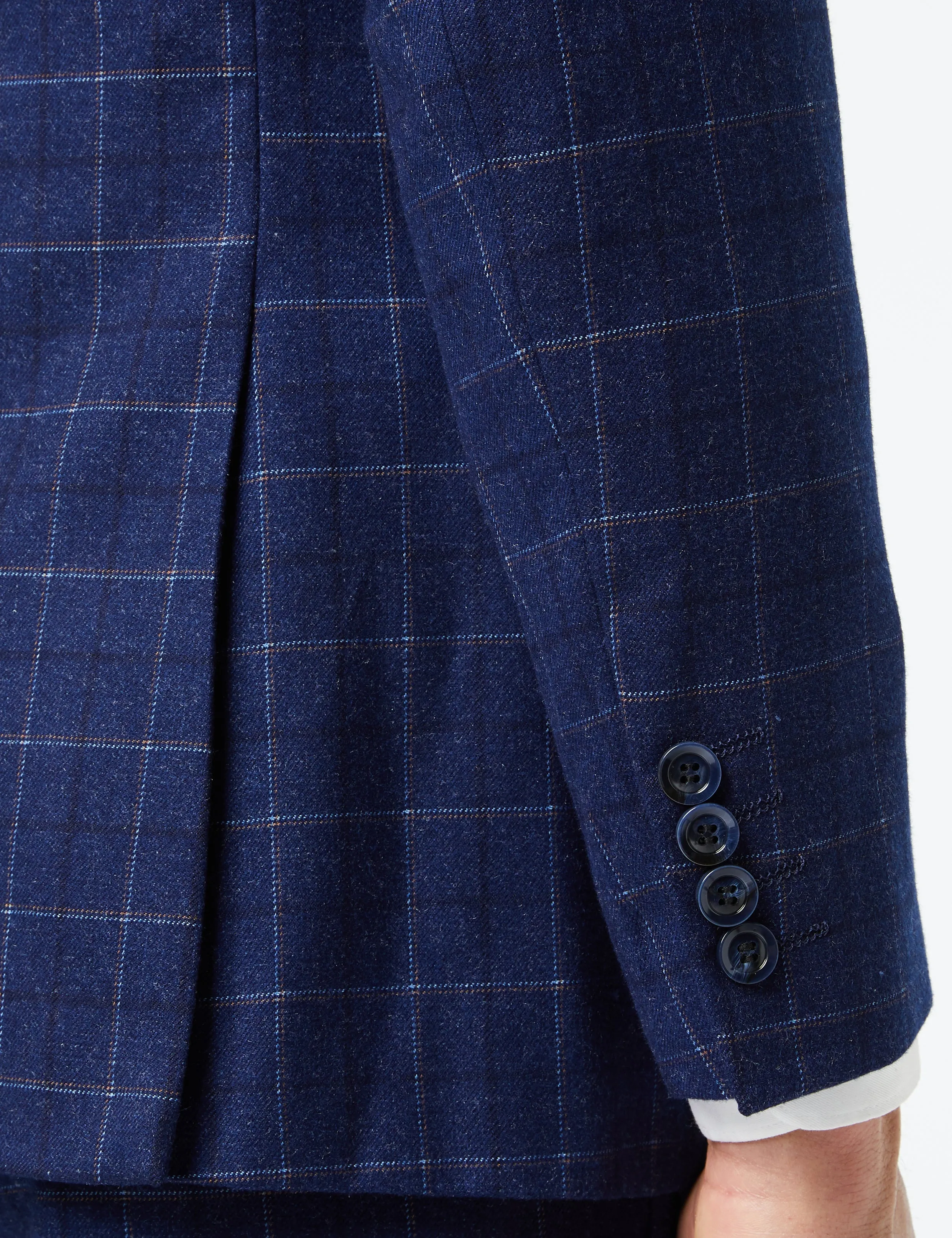 HECTOR - NAVY GRID WINDOWPANE CHECK SUIT