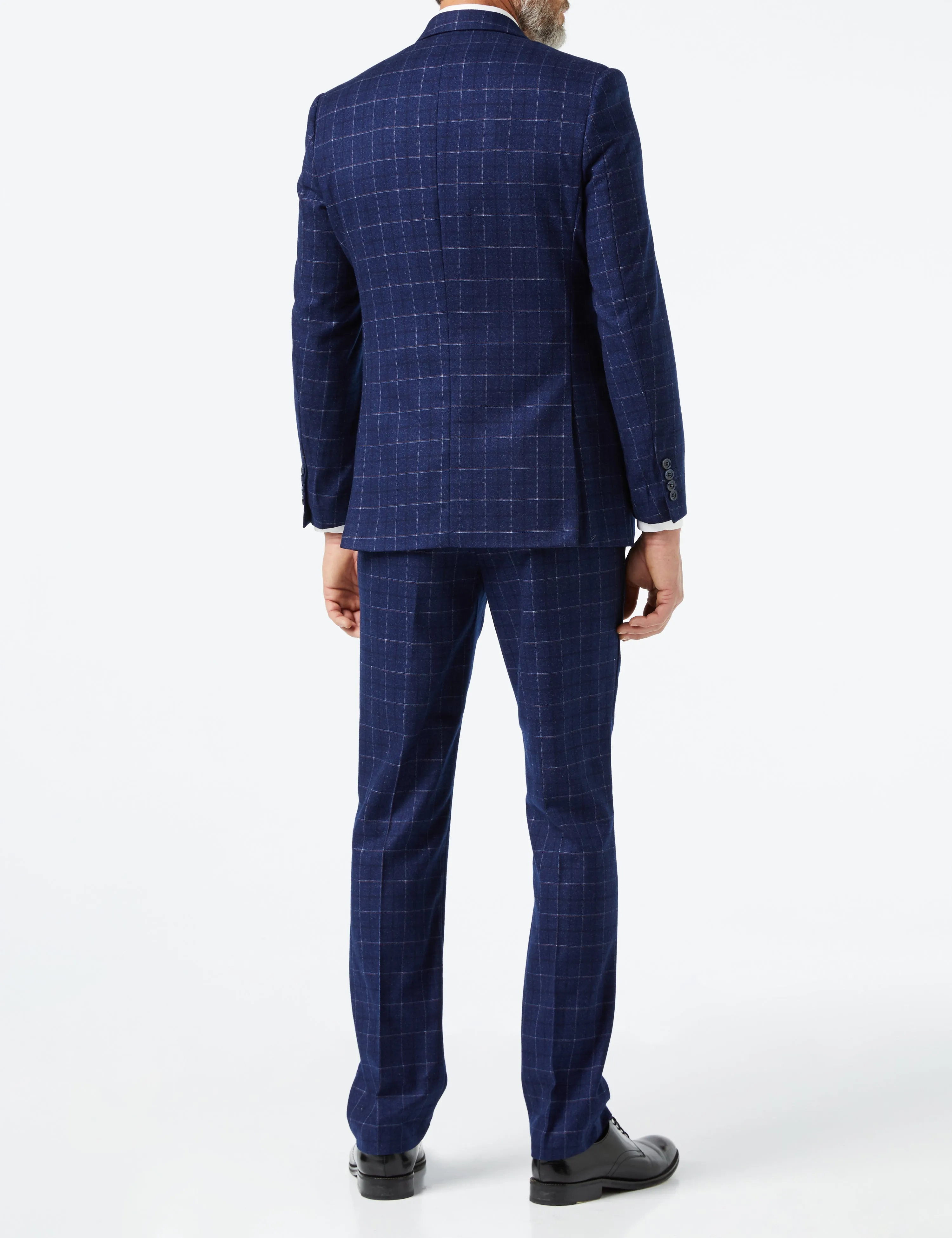 HECTOR - NAVY GRID WINDOWPANE CHECK SUIT