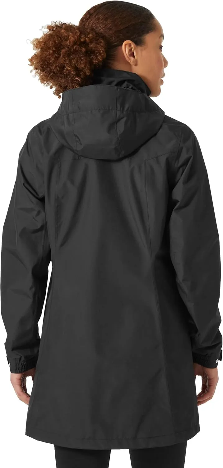 Helly-Hansen Womens Aden Waterproof Breathable Hooded Long Rain Jacket