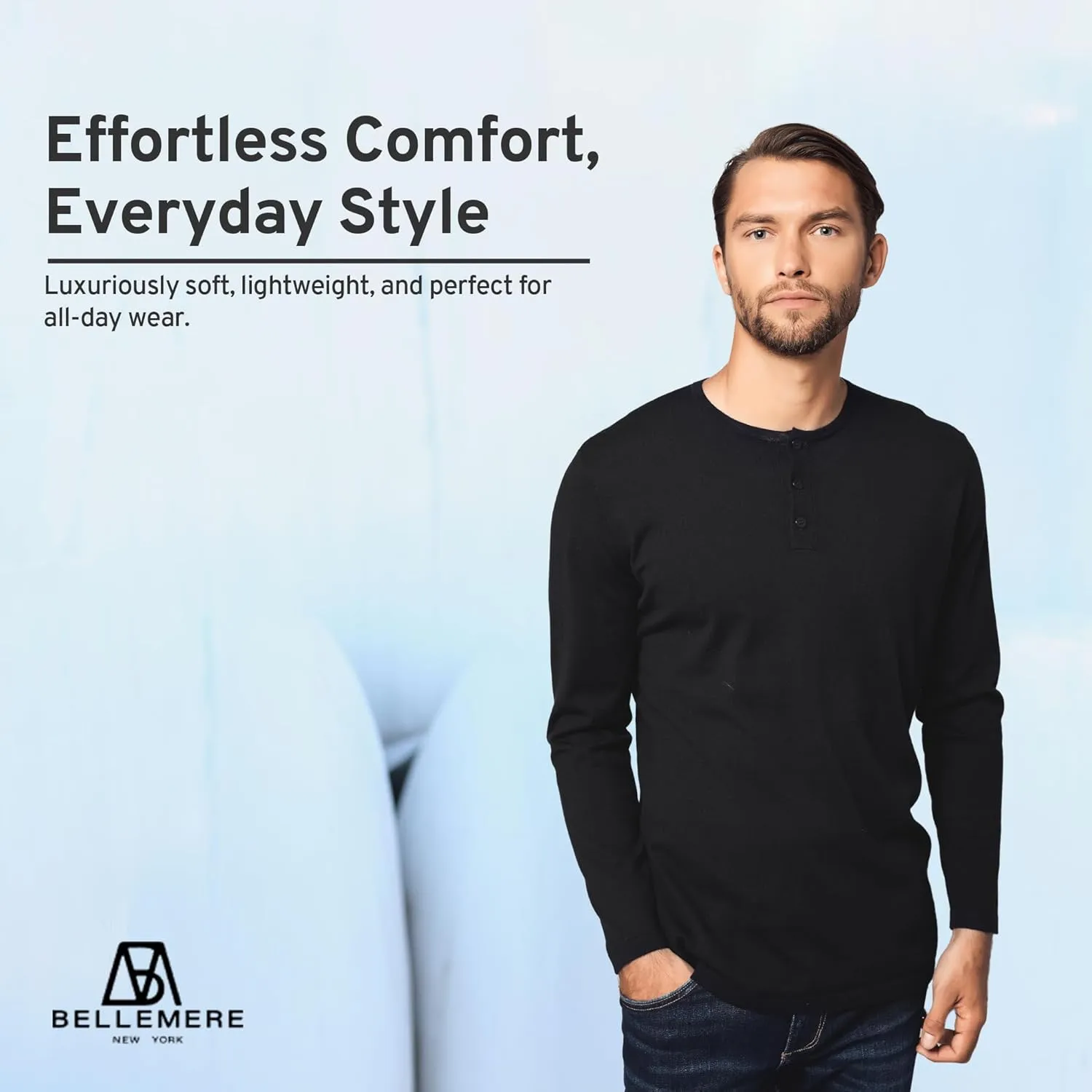 Henley Cotton Cashmere T-Shirt