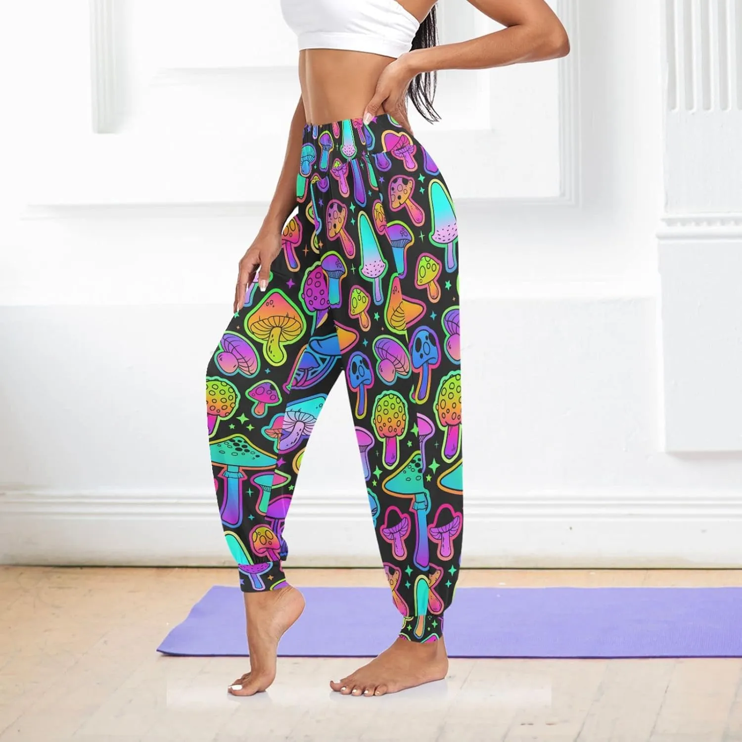 Hippie Harem Pants Cozy Yoga Trousers Casual Dance Sweatpants