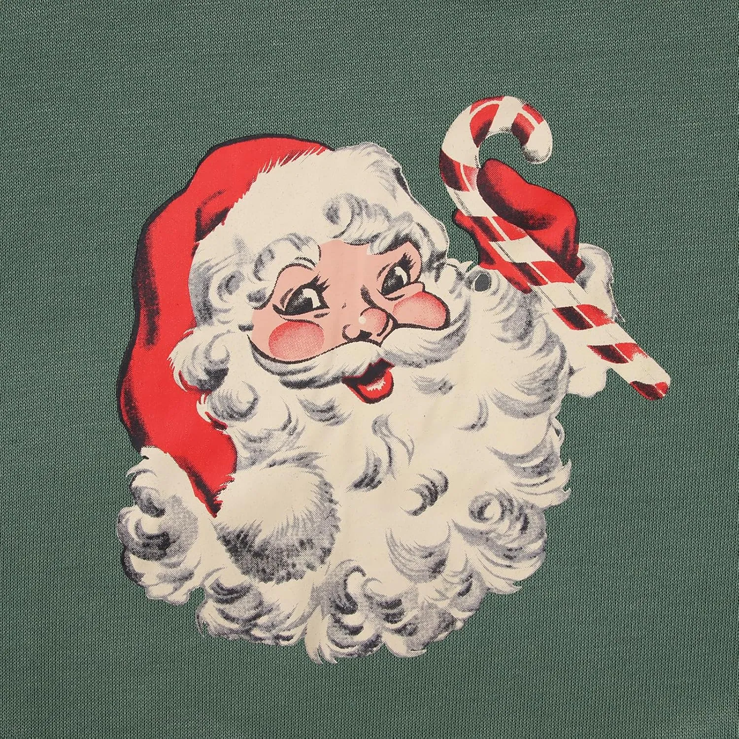 IZYJOY Women Christmas Santa Sweatshirt Retro Santa Claus Pullover Oversized Top Crewneck Long Sleeve Xmas Vacation Sweaters