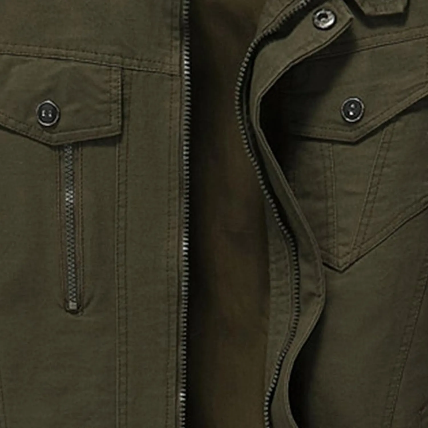 JEShifangjiusu Men Cotton Lightweight Jacket Military Jacket Casual Field Coat Windbreaker Winter Thicken Outwear Jacket Coat