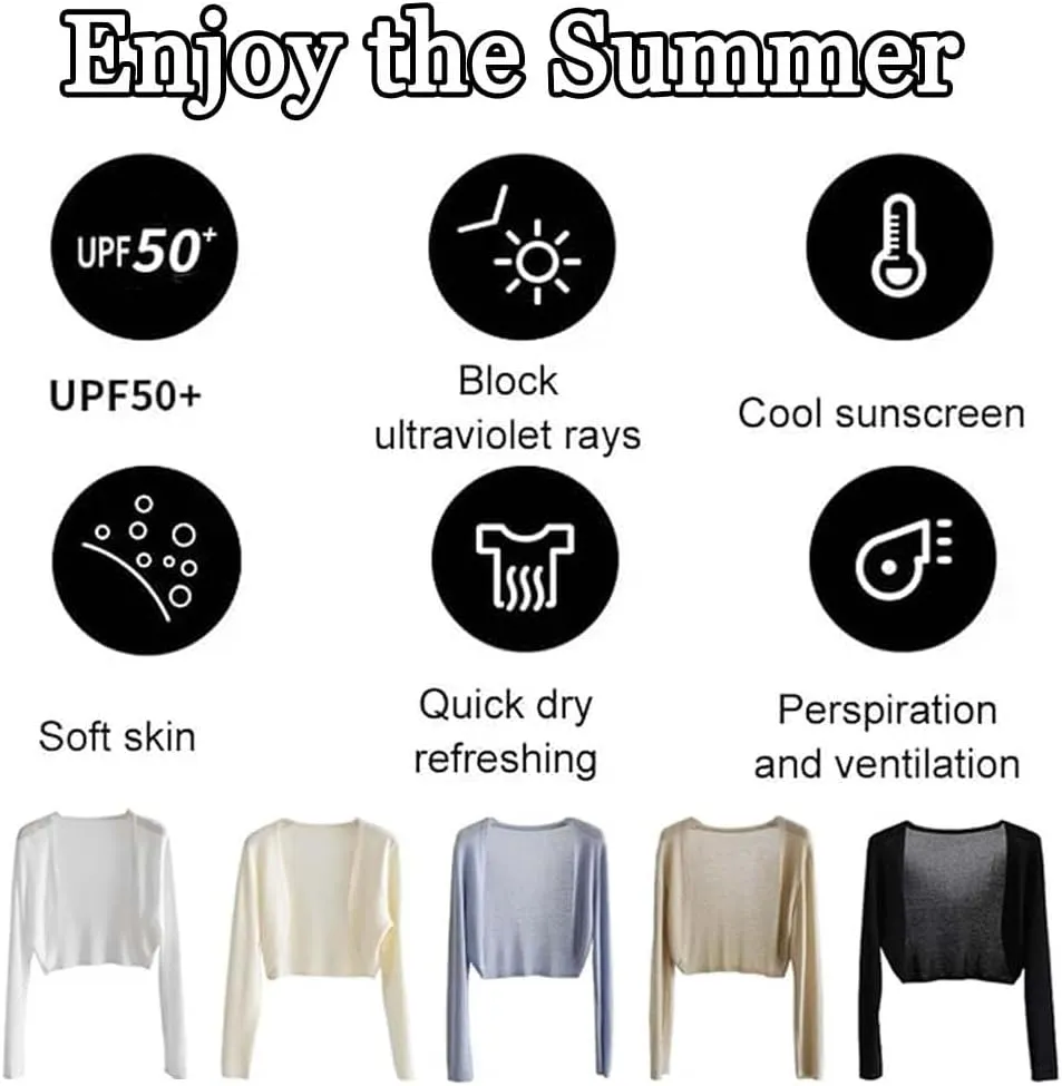KCRPM Sun Knit Cardigan Women's Thin Ice Silk Coat Shawl, Extractiony Sun Knit Cardigan, 2024 New Summer Uv Blocking Shirts