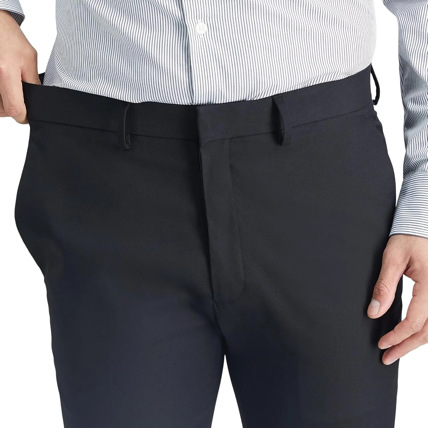 Kenneth Cole REACTION Men's Solid Performance Slim Fit Dress Pant