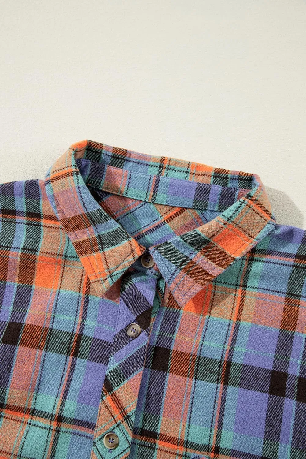 KevaMolly Plaid Flannel Shirts for Women Loose Fit Boyfriend Button Down Shirt Long Sleeve Casual Flannel Blouse Tops