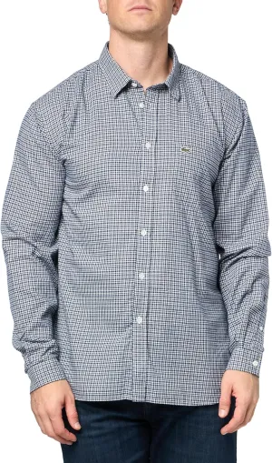 Lacoste Men's Cotton Flannel Checked Shirt