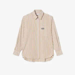 Lacoste Women's Striped Cotton Poplin Shirt