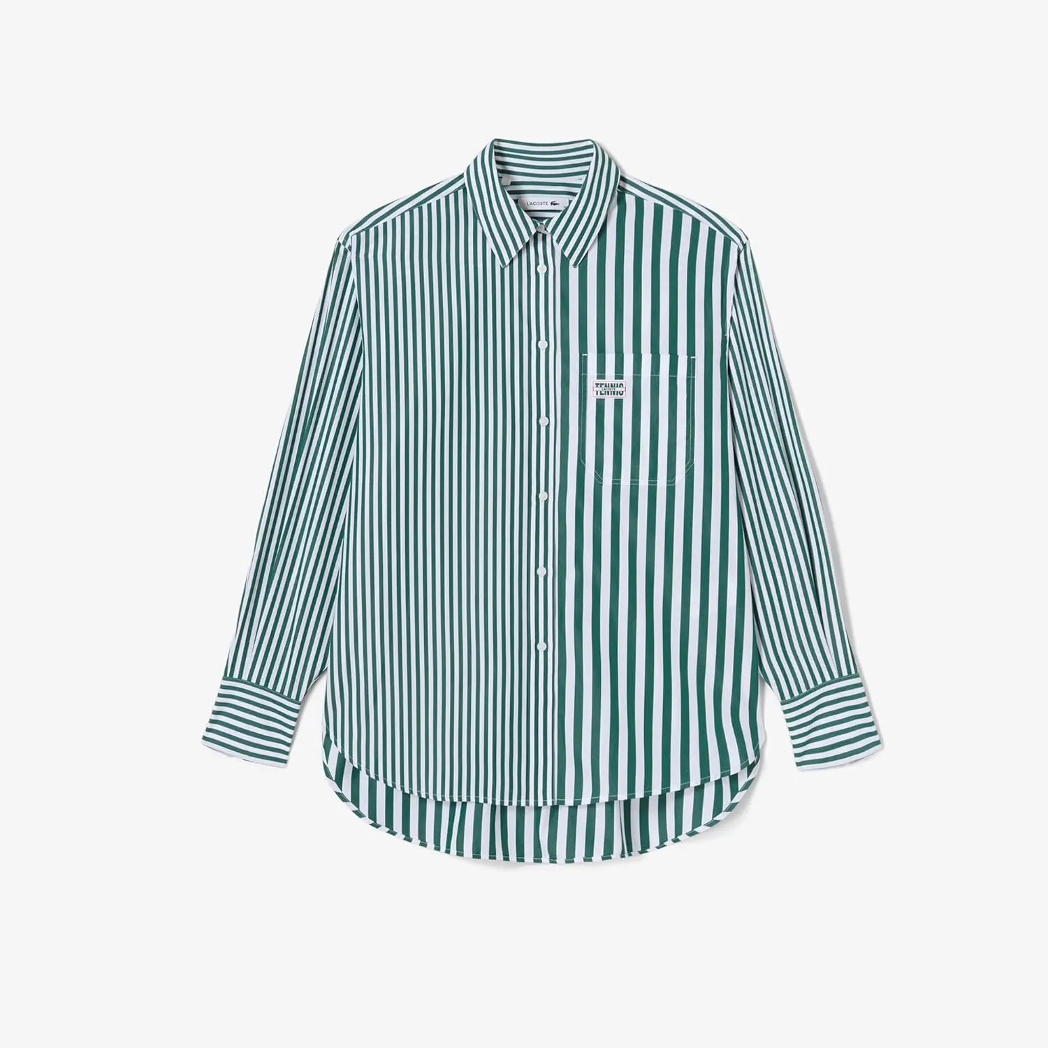 Lacoste Women's Striped Cotton Poplin Shirt