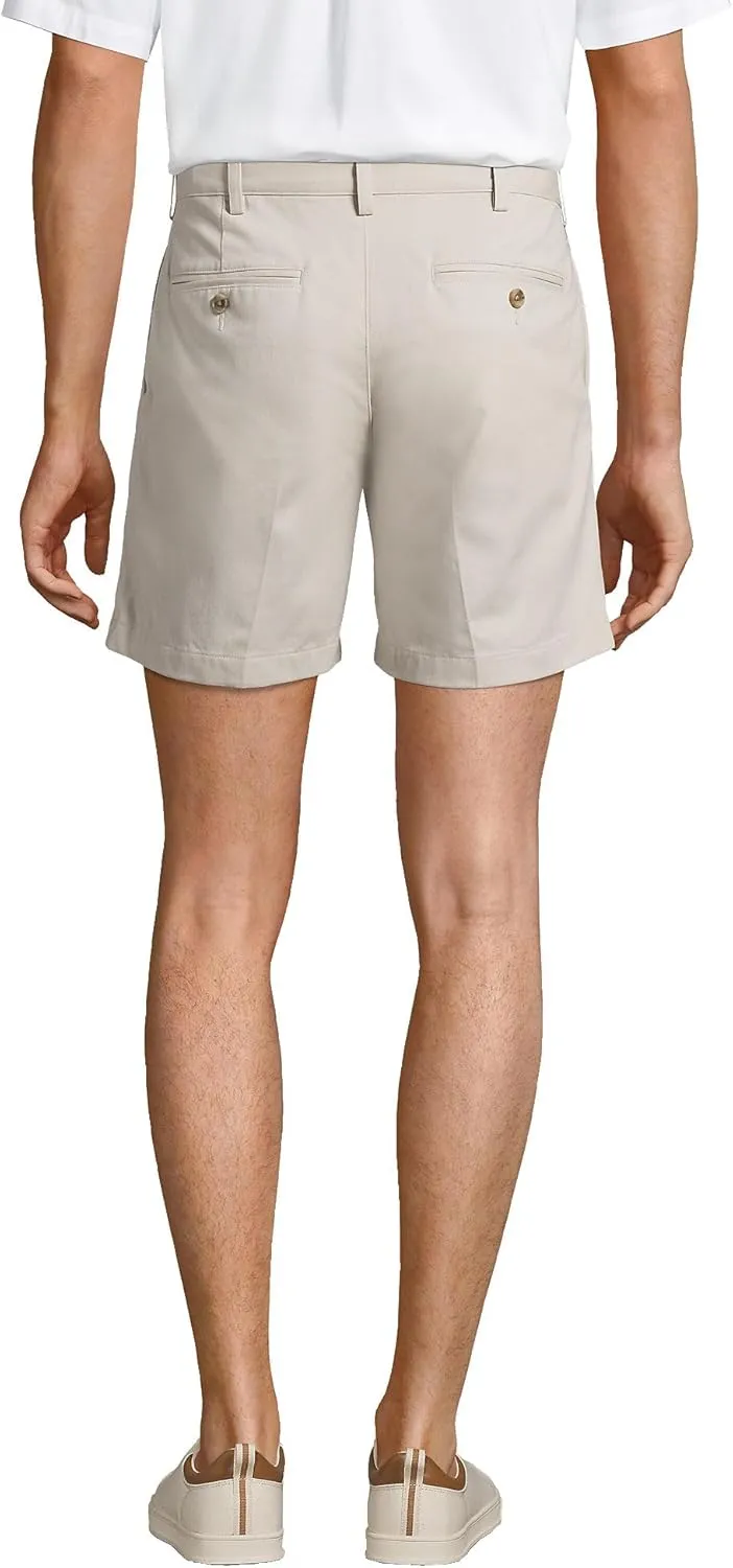 Lands' End Men's Comfort Waist 6" No Iron Chino Shorts