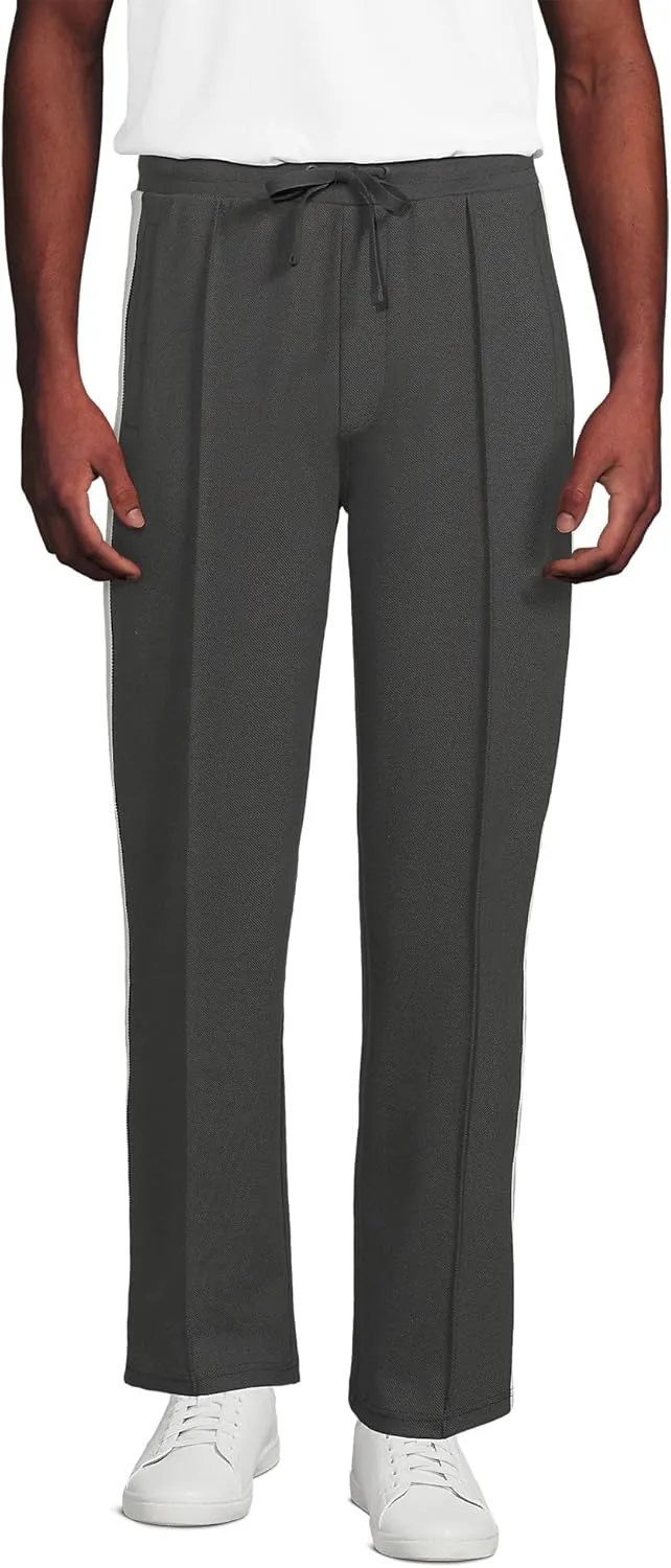 Lands' End Men's Knit Twill Track Wide Leg Pant