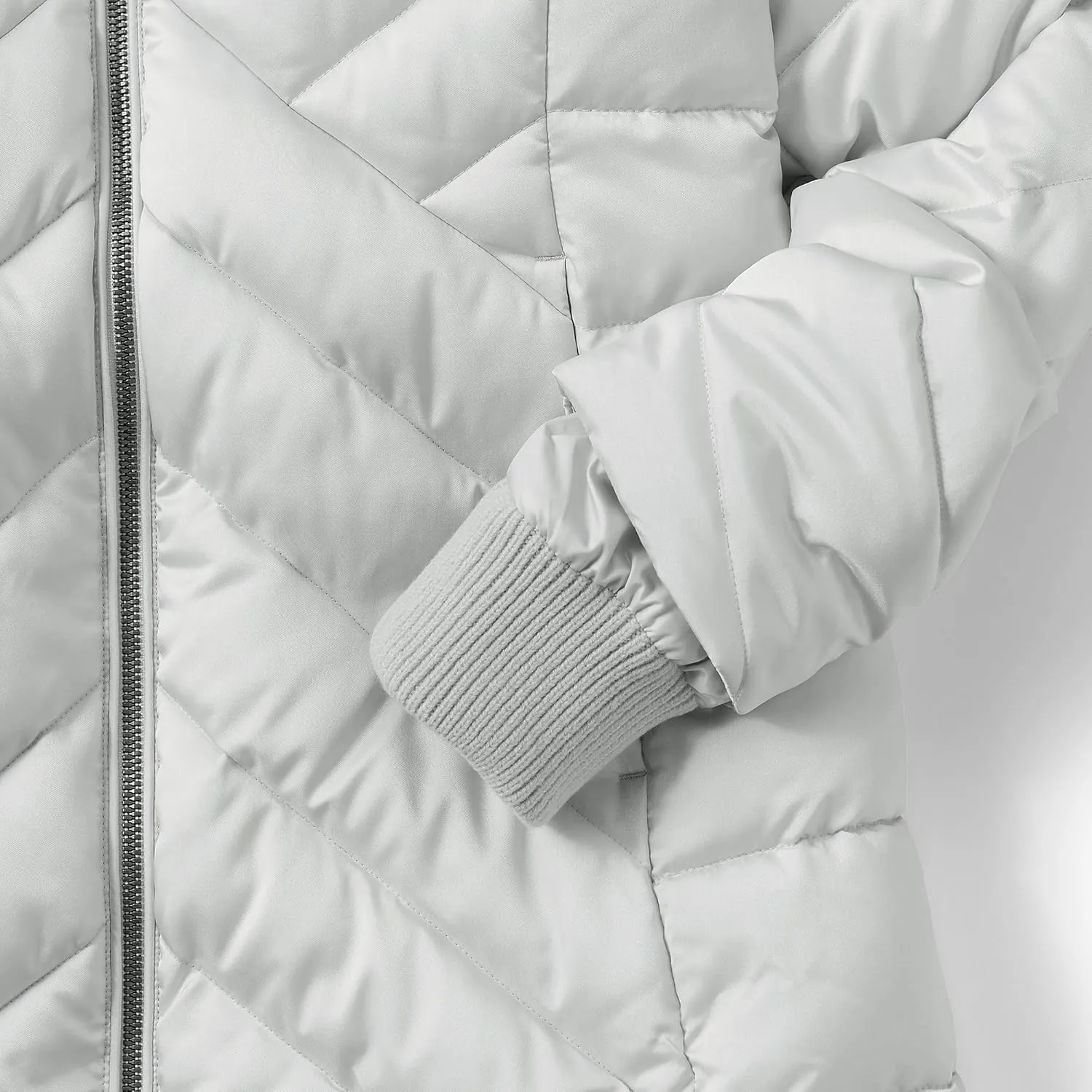 Lands' End Women's Insulated Cozy Fleece Lined Primaloft Coat