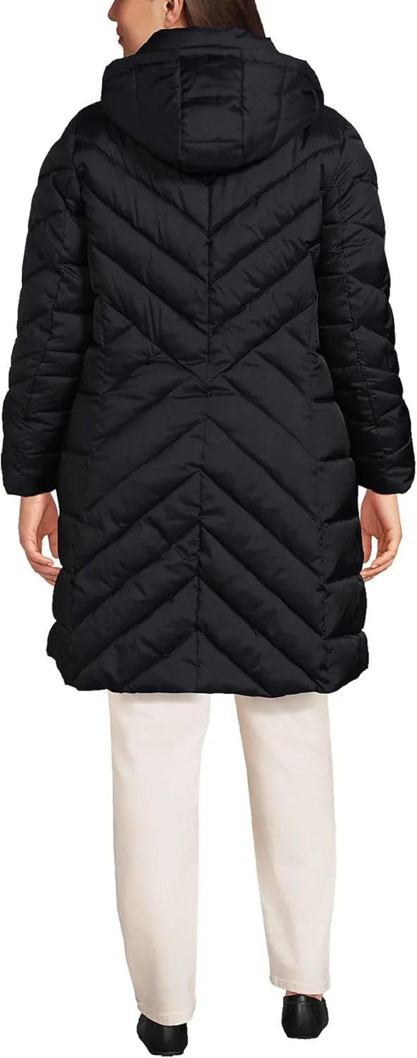Lands' End Women's Insulated Cozy Fleece Lined Primaloft Coat
