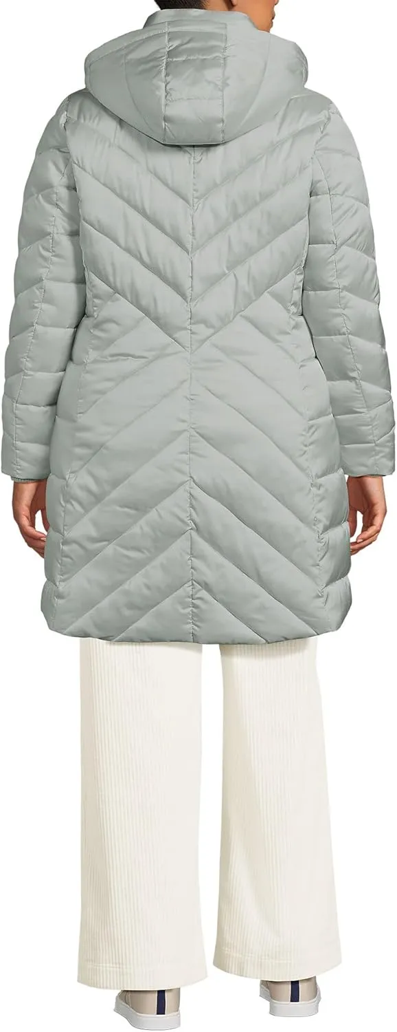 Lands' End Women's Insulated Cozy Fleece Lined Primaloft Coat