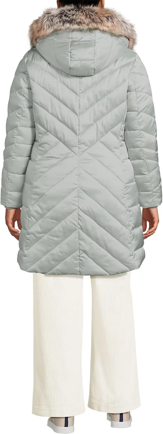 Lands' End Women's Insulated Cozy Fleece Lined Primaloft Coat