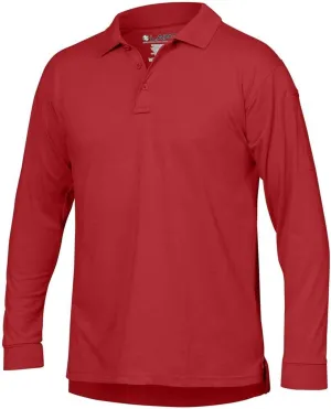 LAPG Men's Operator Tactical Long Sleeve Polo Shirt, Lightweight Anti-Wrinkle Moisture-Wicking Uniform Polo for Men