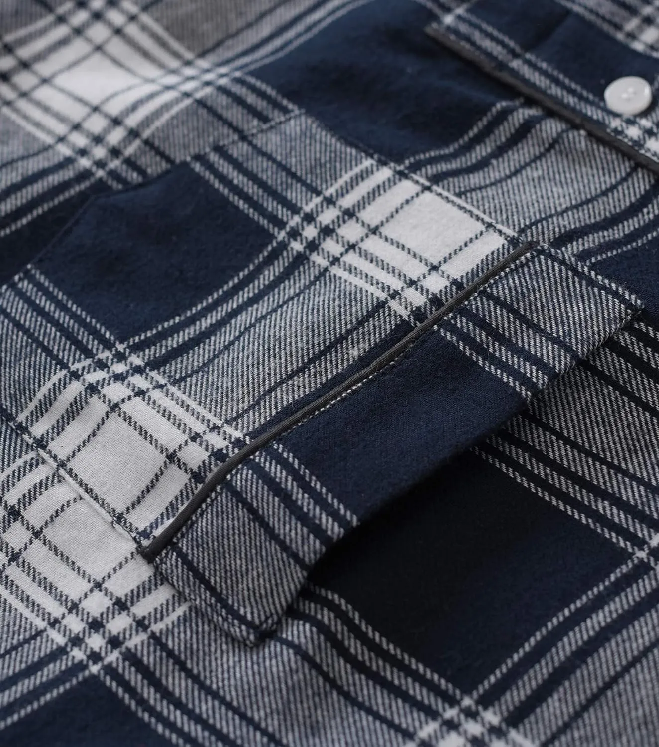 Latuza Men's Cotton Flannel Nightshirt Sleep Shirt