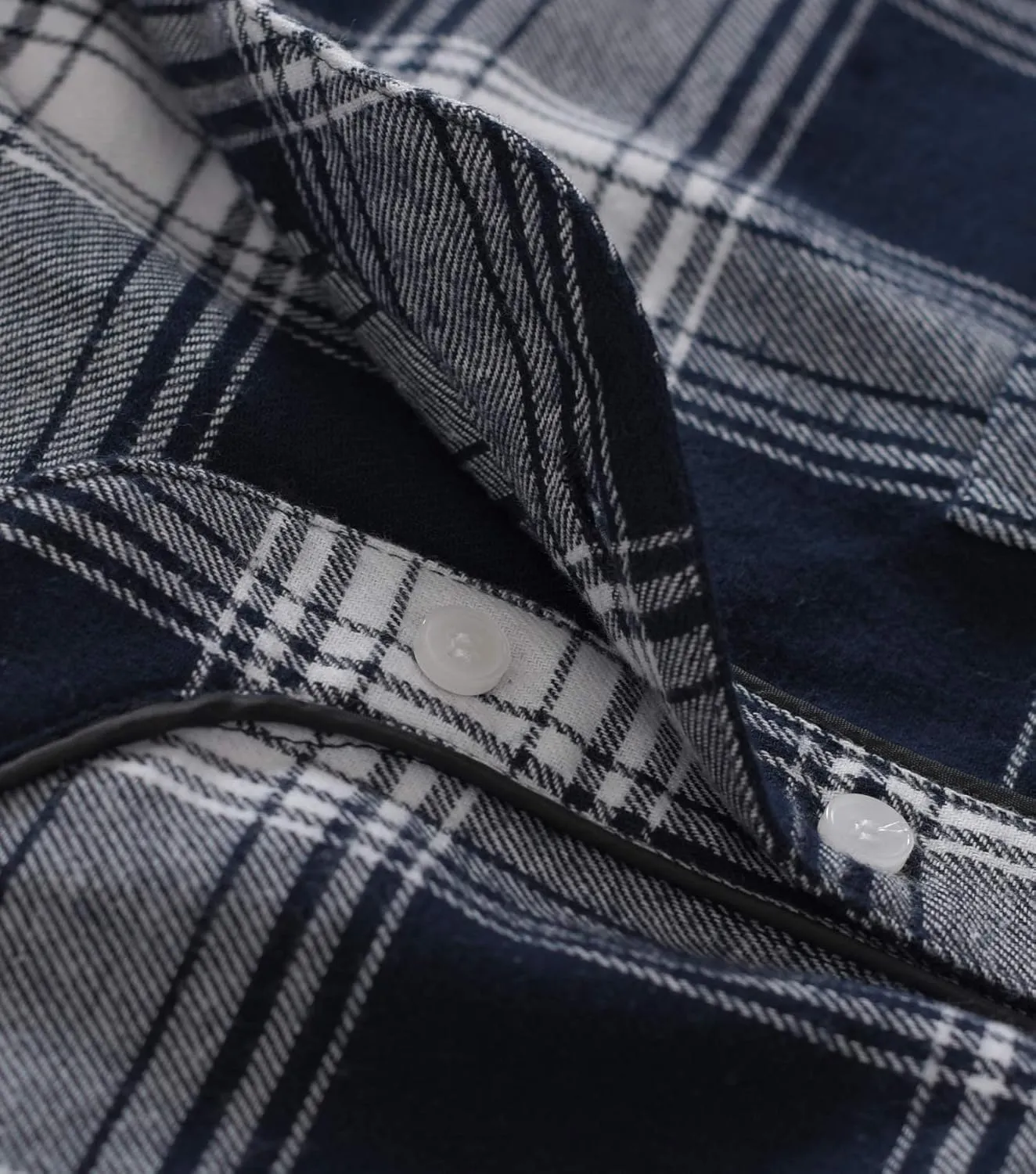 Latuza Men's Cotton Flannel Nightshirt Sleep Shirt