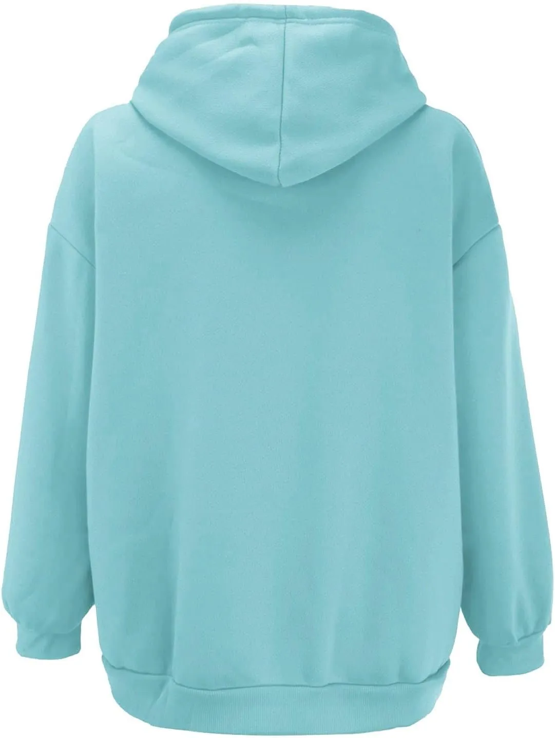 LCMTWX Womens Winter Fuzzy Fleece Jacket Sweatshirt Casual Drawstring Clothing Zipper Track Jacket Solid Color Hooded
