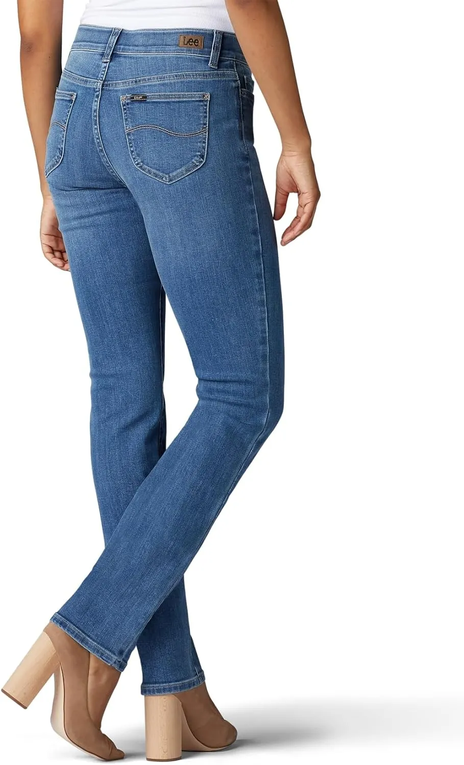 Lee Women's Ultra Lux Comfort with Flex Motion Straight Leg Jean
