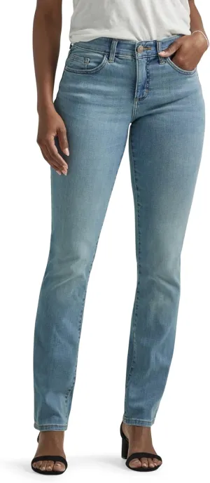 Lee Women's Ultra Lux Comfort with Flex Motion Straight Leg Jean