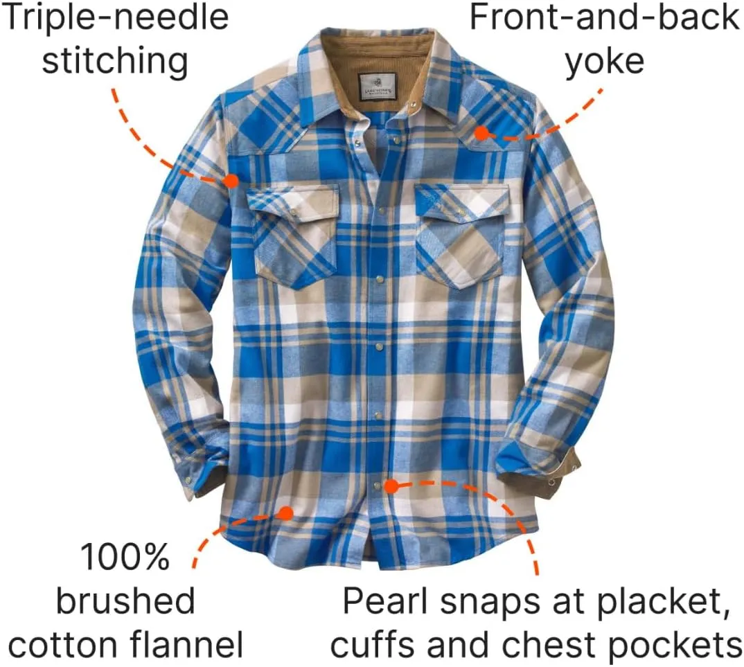 Legendary Whitetails Men's Shotgun Western Flannel Shirt